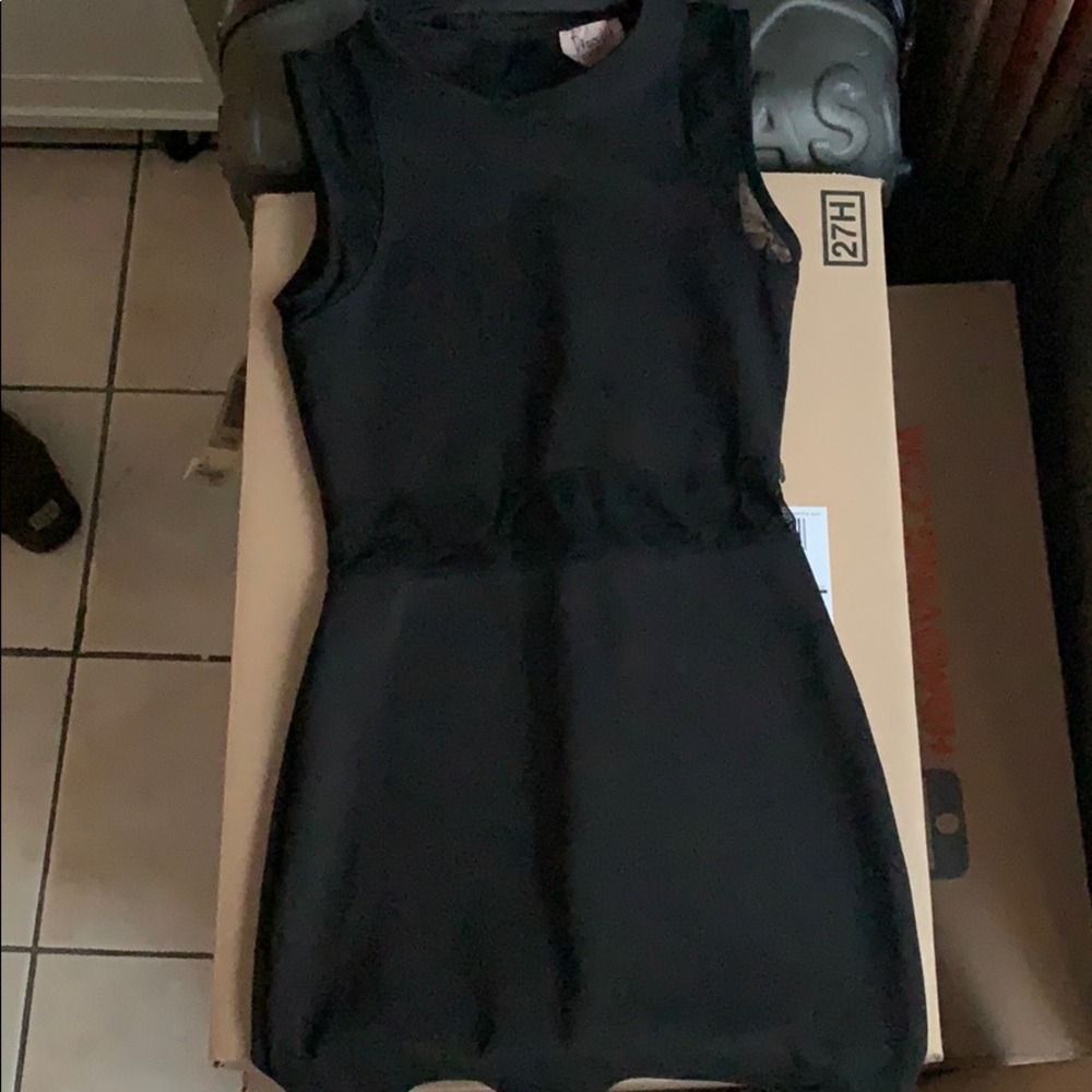 Slim fit topshop black dress